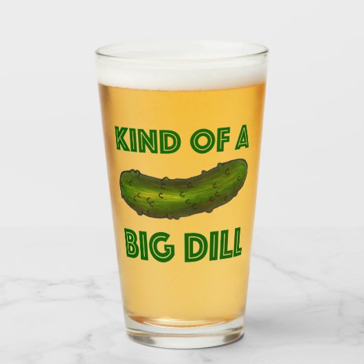 Eine Art Big Dill Crunchy Green Kosher Pickle Glas (Vorne (Gefüllt))