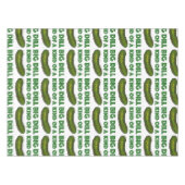 Eine Art Big Dill (Deal) Green Deli Pickle Feinsch Tischdecke (Vorderseite (Horizontal))