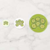 Eine Art Big Dill Deal Green Pickle Chip Glückwuns Konfetti (Vorderseiten)