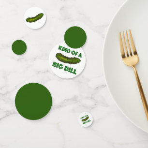 Eine Art Big Dill (Deal) Green Pickle-Glückwunsch Konfetti