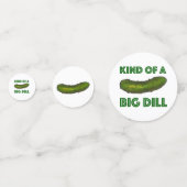 Eine Art Big Dill (Deal) Green Pickle-Glückwunsch Konfetti (Vorderseiten)