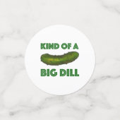 Eine Art Big Dill (Deal) Green Pickle-Glückwunsch Konfetti (Klein Vorderseite)