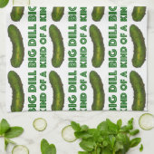 Eine Art Big Dill (Deal) Green Pickle Handtuch (Gefaltet)