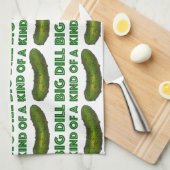 Eine Art Big Dill (Deal) Green Pickle Handtuch (Viertel Falte)