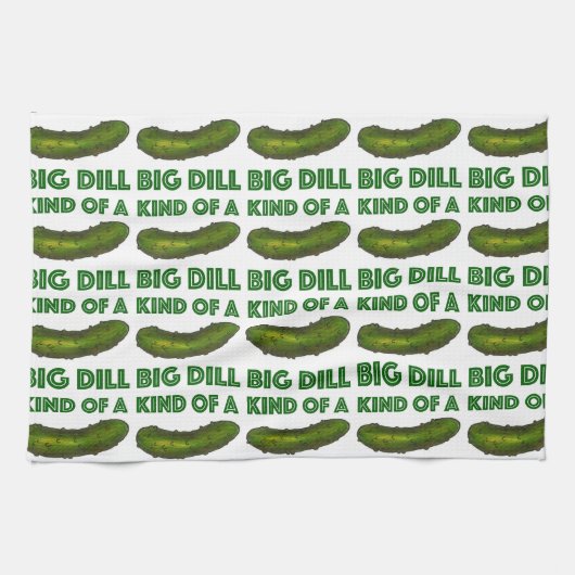 Eine Art Big Dill (Deal) Green Pickle Handtuch (Horizontal)