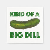 Eine Art Big Dill (Deal) Green Pickle Napkin Serviette (Vorderseite)