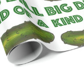 Eine Art Big Dill (Deal) Green Sour Pickle Feinsch Geschenkpapier (Rolleneckpunkt)