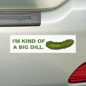 Eine Art Big Dill Pickle Green Sour Pickles Deli Autoaufkleber (Auf Auto)