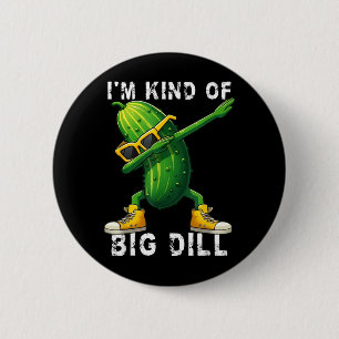 Eine Art große Dillgurke, die Halloween-Gurke dabb Button