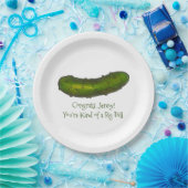 Eine Art großer Glückwunsch an Green Pickle Pappteller (Party)