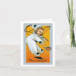 Eine Art gruselige Vintage-Halloween-Karte Karte