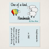 Eine Art Rainbow-Hang-Tag (Vorne & Hinten)