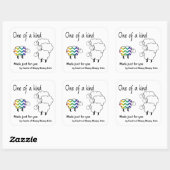 Eine Art Schafsticker Quadratischer Aufkleber (Blatt)