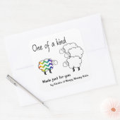 Eine Art Schafsticker Quadratischer Aufkleber (Umschlag)