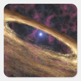 Eine Art toter Stern nannte einen Pulsar Quadratischer Aufkleber