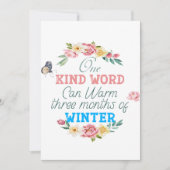 Eine Art Word Quote Grußkarte Save The Date (Vorderseite)