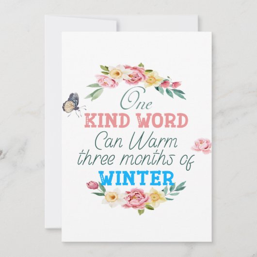 Eine Art Word Quote Grußkarte Save The Date (Vorderseite)