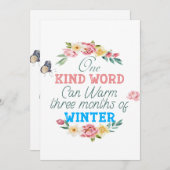 Eine Art Word Quote Grußkarte Save The Date (Vorne/Hinten)