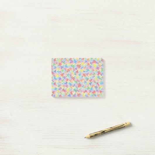 Eine Artist-Palette Post-it Klebezettel (Auf Schreibtisch)