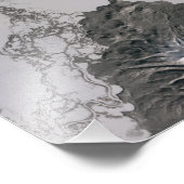 Eine Aschenspülung steigt Fotodruck (Ecke)