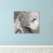 Eine Aschenspülung steigt Leinwanddruck (Insitu (Holzboden))