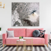 Eine Aschenspülung steigt Leinwanddruck (Insitu (Wohnzimmer))