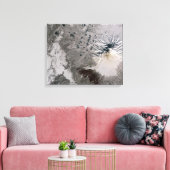 Eine Aschenspülung steigt Leinwanddruck (Insitu (Wohnzimmer))