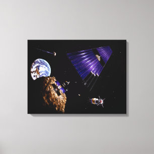 Eine Asteroidengrube Leinwanddruck