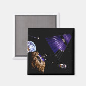 Eine Asteroidengrube Magnet (Vorderseite/Rückseite)