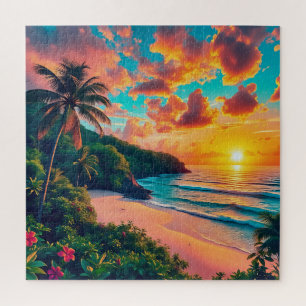 Eine atemberaubende Berglandschaft. Puzzle