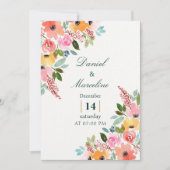 Eine Atemberaubende Blumenhochzeit Einladung (Vorderseite)