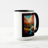 Eine atemberaubende Fantasie Landschaft Kunst - Xz Tasse (VorderseiteRechts)