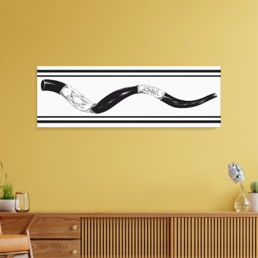 Eine Atemberaubende Leinwand Wall Art zeigt jüdisc (Insitu (Wohnzimmer))