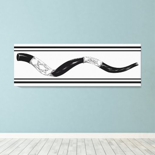 Eine Atemberaubende Leinwand Wall Art zeigt jüdisc (Insitu (Holzboden))