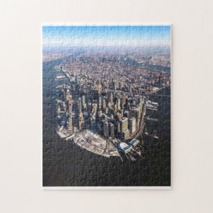 Eine atemberaubende Luftansicht von New York City  Puzzle