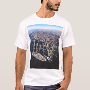 Eine atemberaubende Luftansicht von New York City T-Shirt