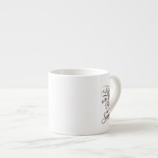 Eine atemberaubende Wortart mit einem Harmonon Espressotasse (Vorderseite Rechts)