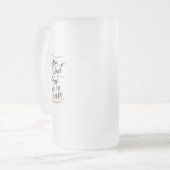 Eine atemberaubende Wortart mit einem Harmonon Mattglas Bierglas (Vorderseite Links)