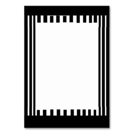 EINE ATTRAKTIVE SCHWARZE UND WEISSE TABELLE-KARTE TISCHNUMMER