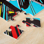 Eine auffallende Explosion abstrakter Formen Puzzle (Seite)