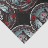 Eine auffällige Abbildung eines Panters Seidenpapier (Detail)