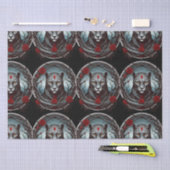 Eine auffällige Abbildung eines Panters Seidenpapier (Handwerk)