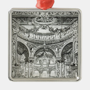 Eine Aufnahme-Karte für Handels Oratorium Silbernes Ornament