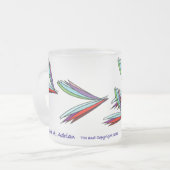 Eine Aufregung des Flatterns Mattglastasse (Vorderseite Links)