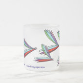 Eine Aufregung des Flatterns Mattglastasse (Mittel)