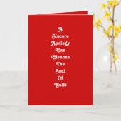 Eine aufrichtige Entschuldigungskarte Karte (Gelbe Blume)
