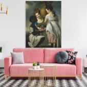 Eine Auseinandersetzung zwischen Mädchen oder zwei Leinwanddruck (Insitu (Wohnzimmer))