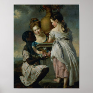 Eine Auseinandersetzung zwischen Mädchen oder zwei Poster