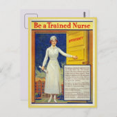 Eine ausgebildete Krankenschwester sein, wieder Vi Postkarte (Vorne/Hinten)