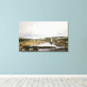 Eine ausgedehnte Flusslandschaft mit Blick auf die Leinwanddruck (Insitu (Holzboden))